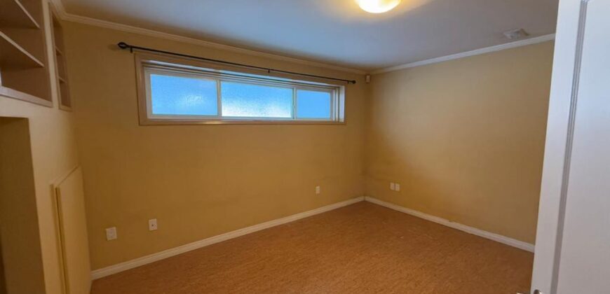 Rundle – 2 Bedrooms, 1 Bath Basement