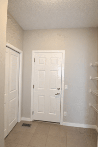 Brightened wire shelf storage room 11