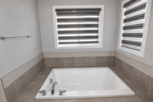 Clean Empty Rental Bathroom 8