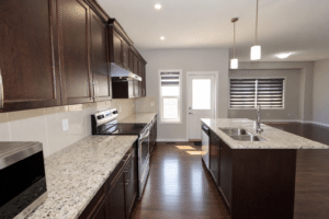Decluttered kitchen natural daylight 17