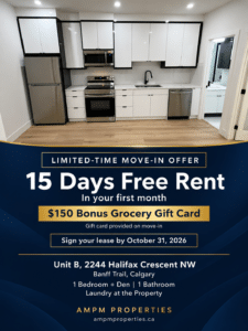 Elegant kitchen move in offer banner